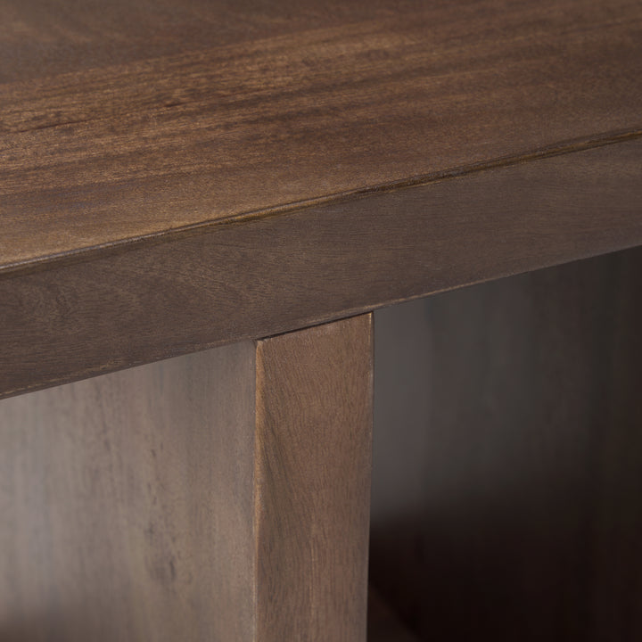 Nohr Medium Brown Wood Accent Table Dining Room Mercana