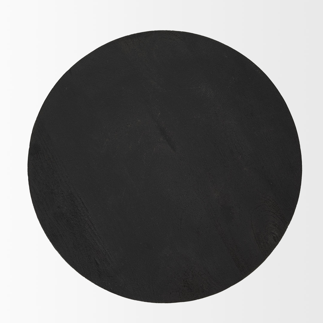 Mattius Black Wood Accent Table Dining Room Mercana