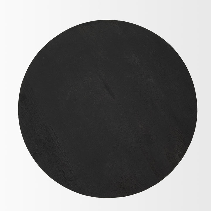 Mattius Black Wood Accent Table Dining Room Mercana