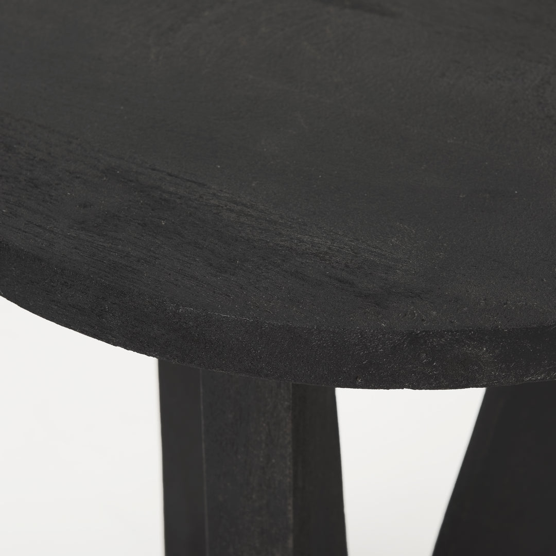 Mattius Black Wood Accent Table Dining Room Mercana