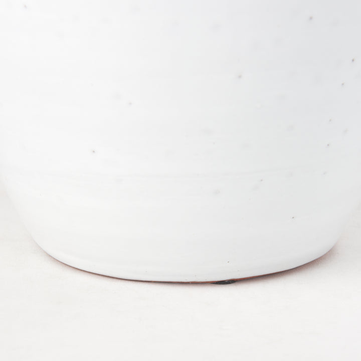 Basin Large Off-White Glazed Vase Decor Mercana