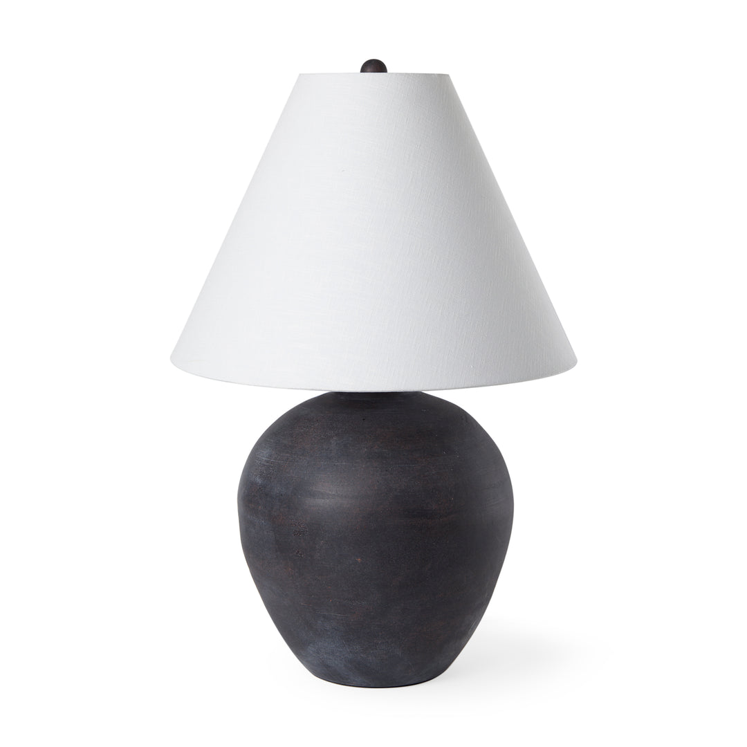 Marvin Black Ceramic Table Lamp Decor Mercana