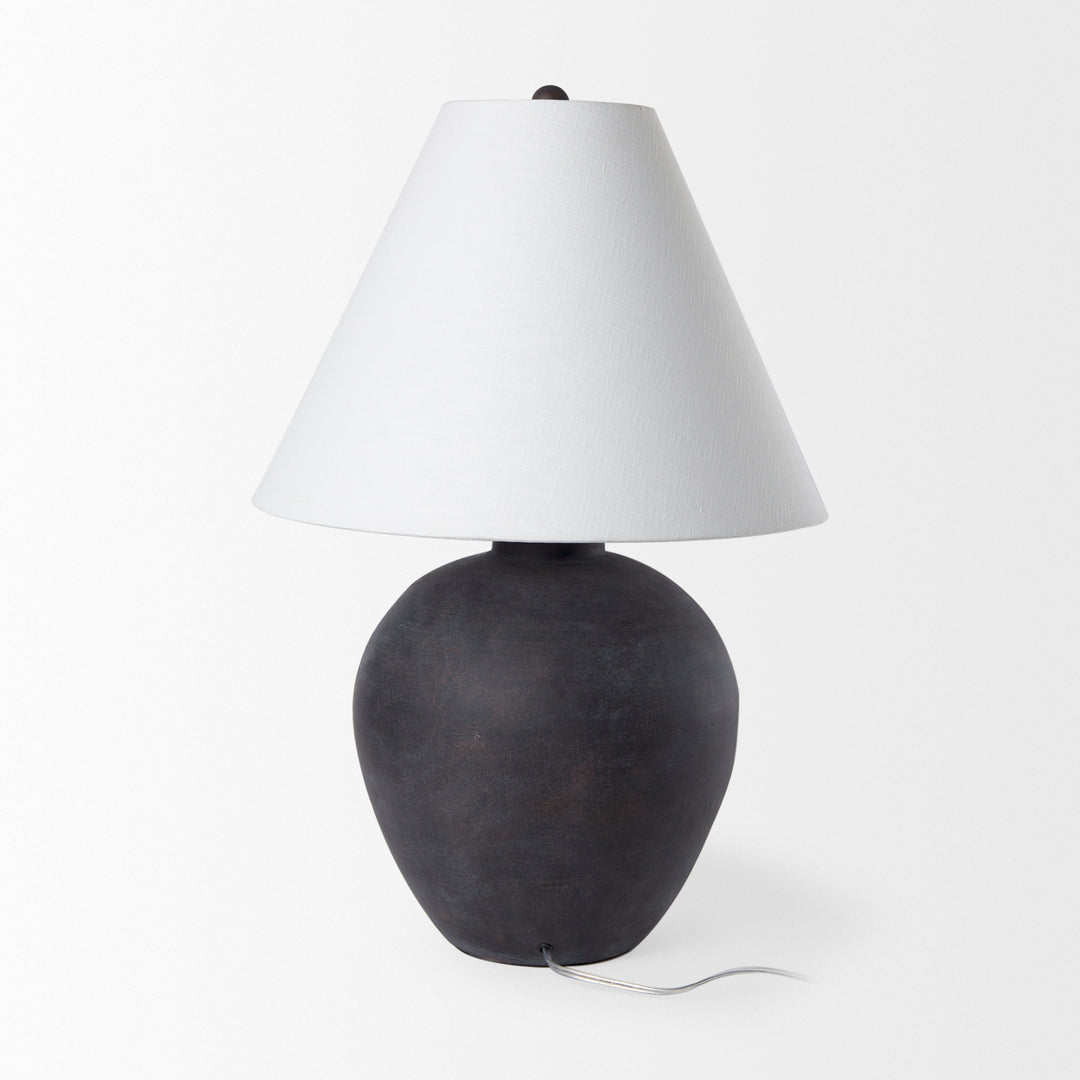 Marvin Black Ceramic Table Lamp Decor Mercana