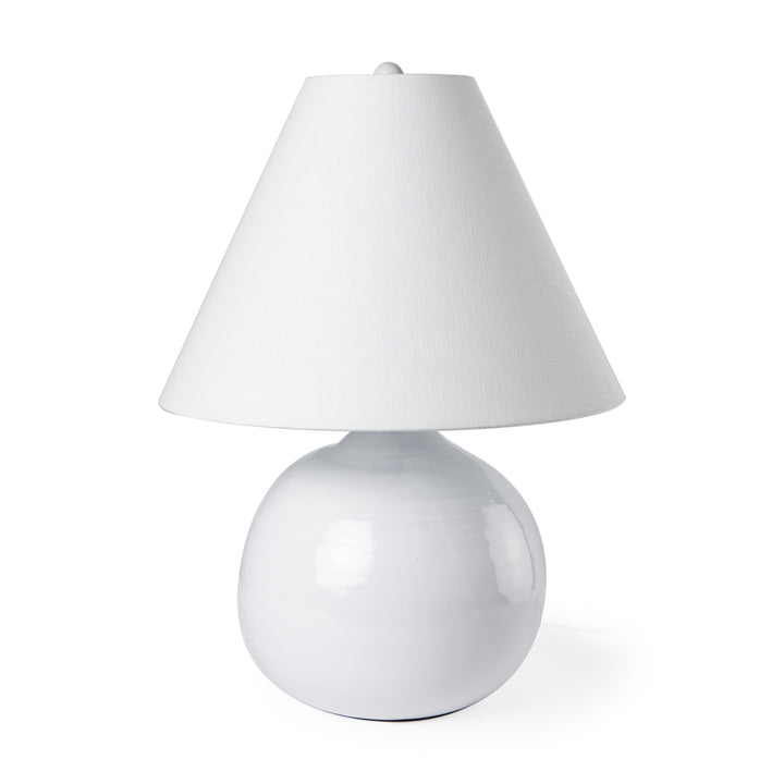 Mehdi White Ceramic Table Lamp Decor Mercana
