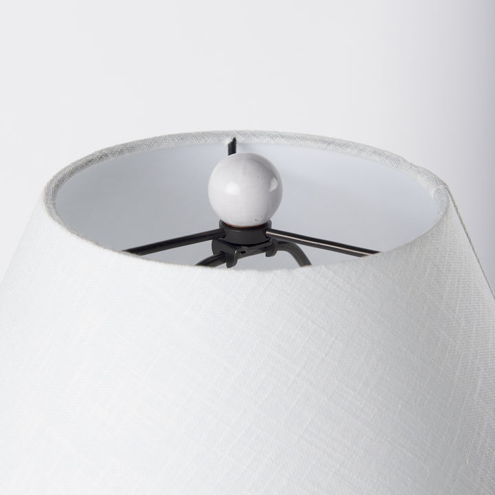 Mehdi White Ceramic Table Lamp Decor Mercana
