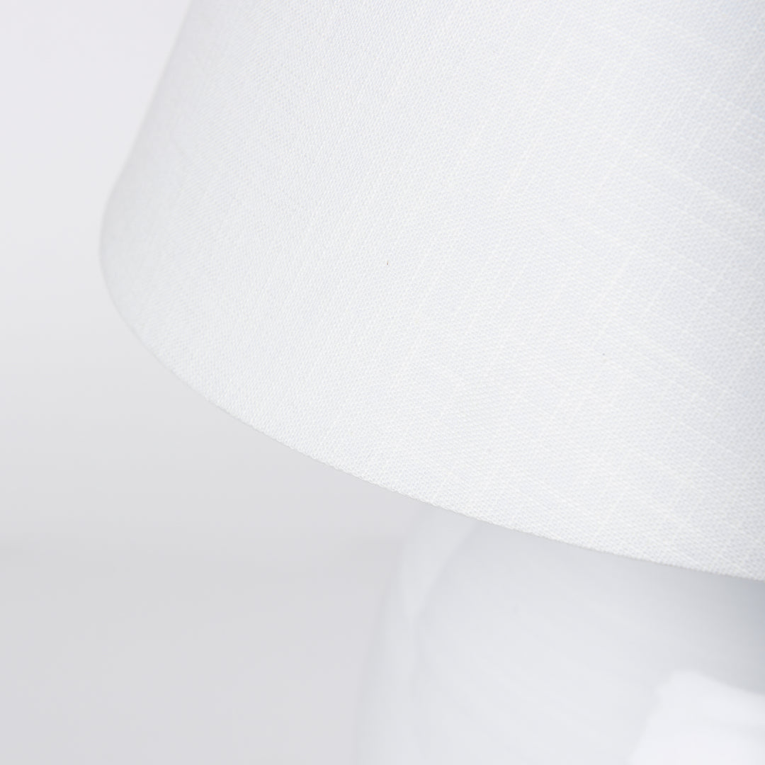 Mehdi White Ceramic Table Lamp Decor Mercana