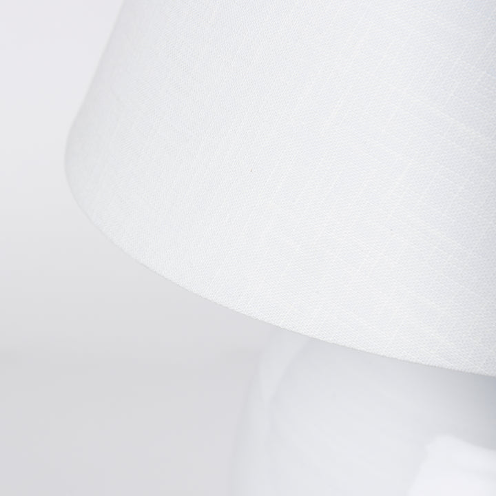Mehdi White Ceramic Table Lamp Decor Mercana