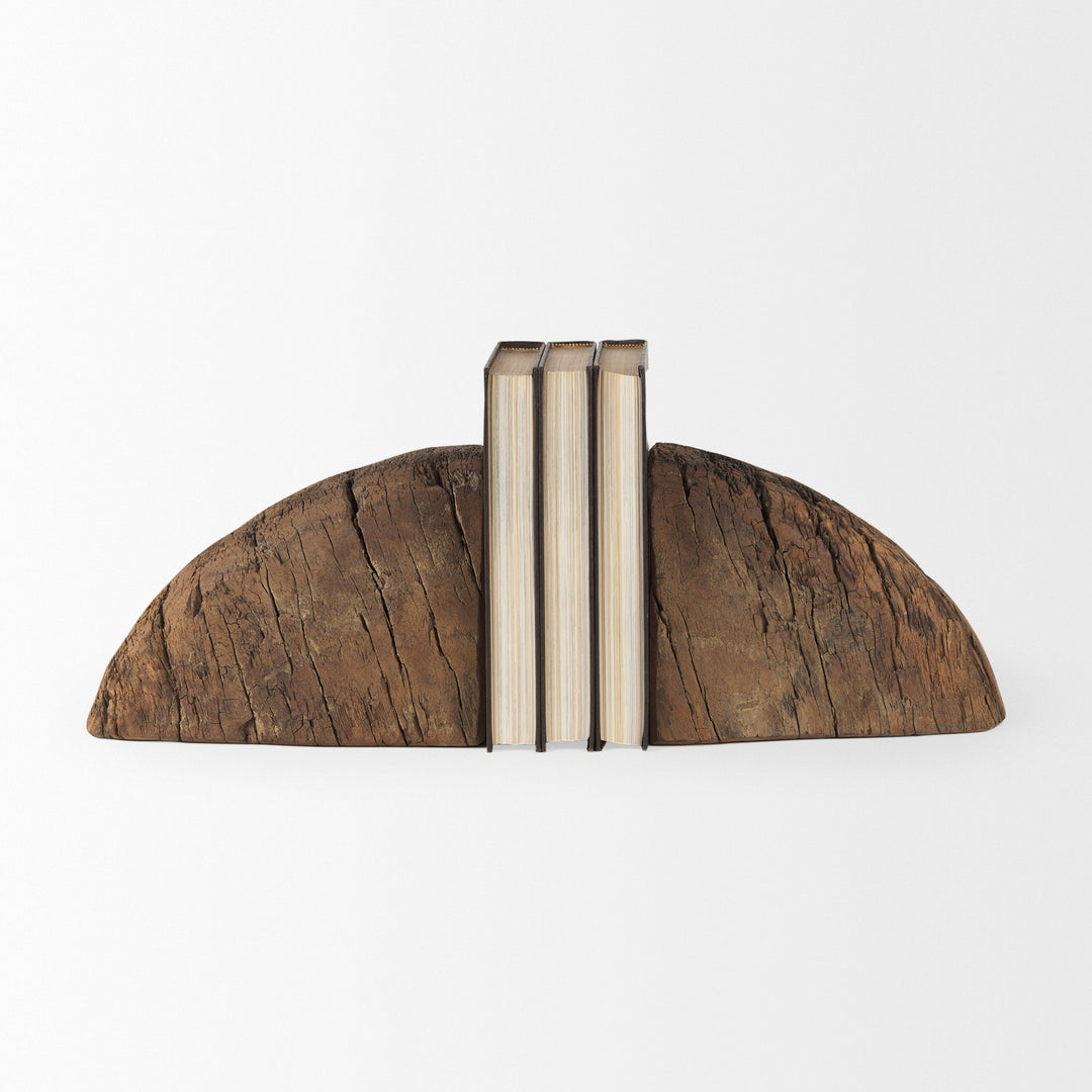 Incana Handmade Reclaimed Wooden Bookends Decor Mercana