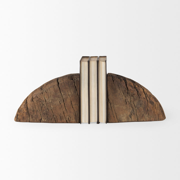Incana Handmade Reclaimed Wooden Bookends Decor Mercana