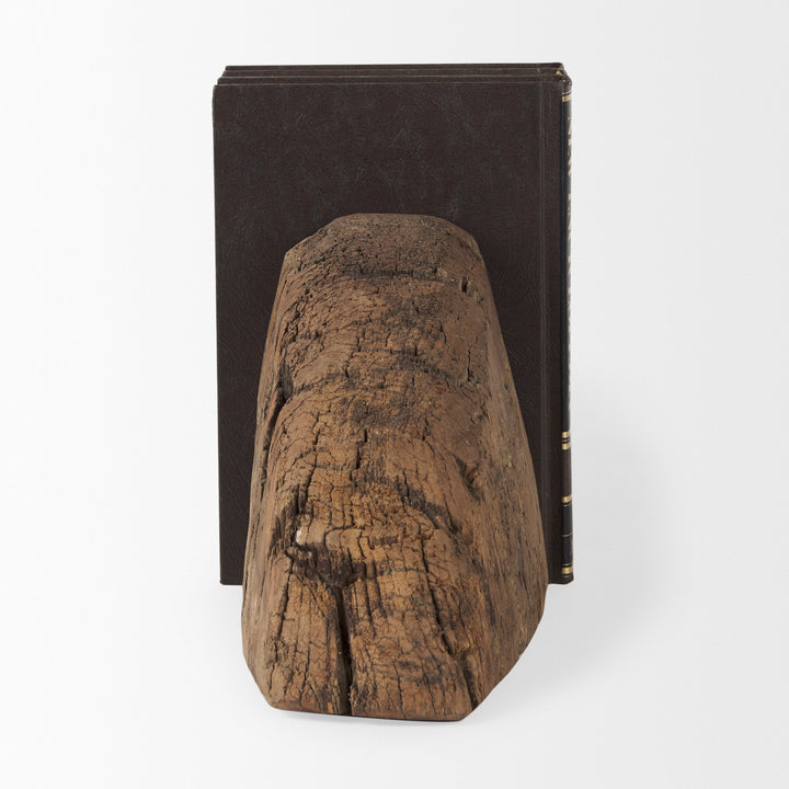 Incana Handmade Reclaimed Wooden Bookends Decor Mercana