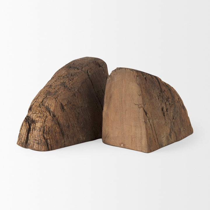 Incana Handmade Reclaimed Wooden Bookends Decor Mercana