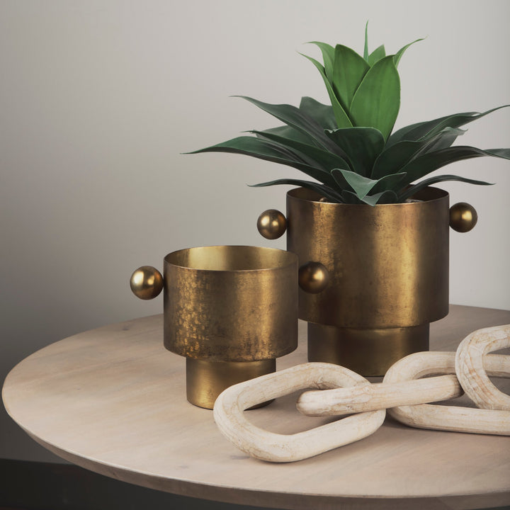 Alix Beige Wooden Link Chain Decorative Object Decor Mercana