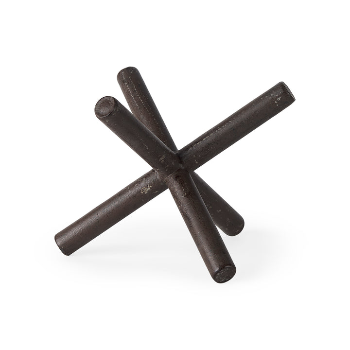 Astericks II (Medium) 8L x 7W Brown Metal Decor Object Decor Mercana