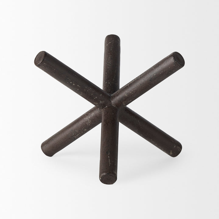 Astericks II (Medium) 8L x 7W Brown Metal Decor Object Decor Mercana