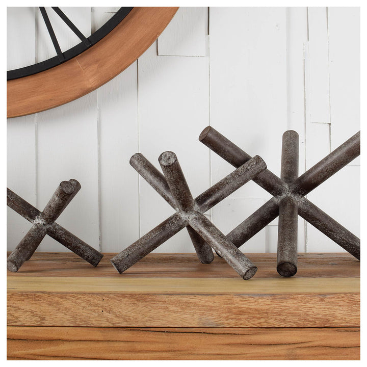 Astericks III (Small) 6L x 6W Brown Metal Decor Object Decor Mercana