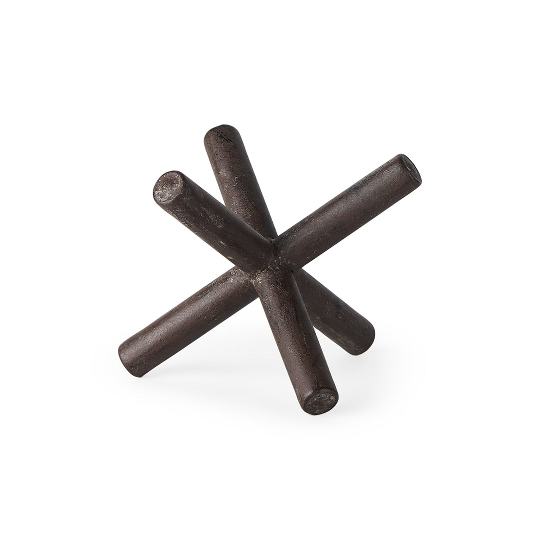 Astericks III (Small) 6L x 6W Brown Metal Decor Object Decor Mercana