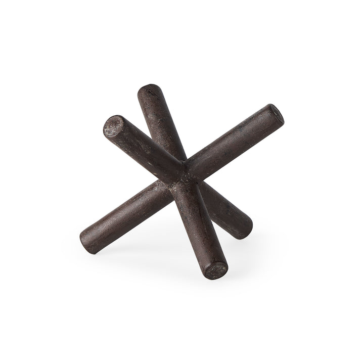 Astericks III (Small) 6L x 6W Brown Metal Decor Object Decor Mercana