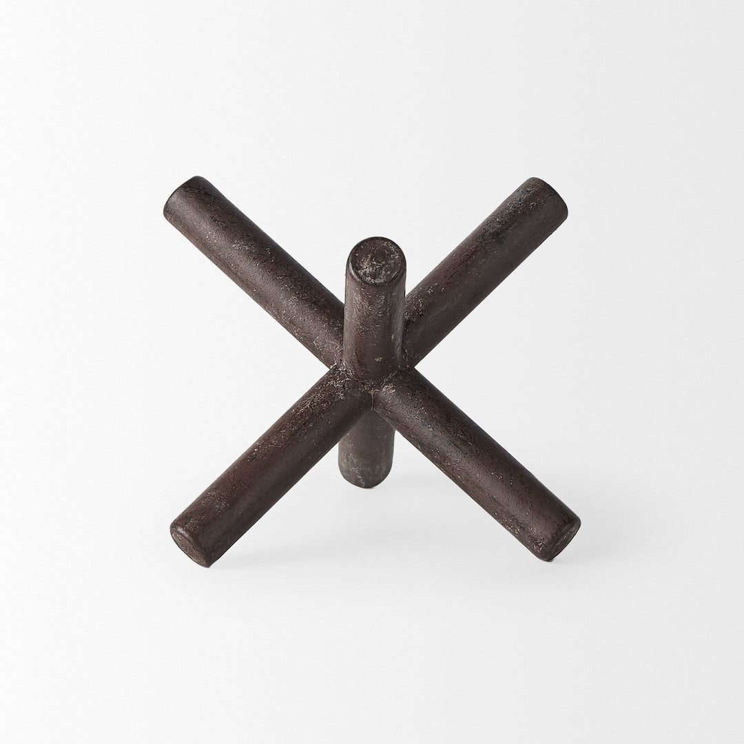 Astericks III (Small) 6L x 6W Brown Metal Decor Object Decor Mercana
