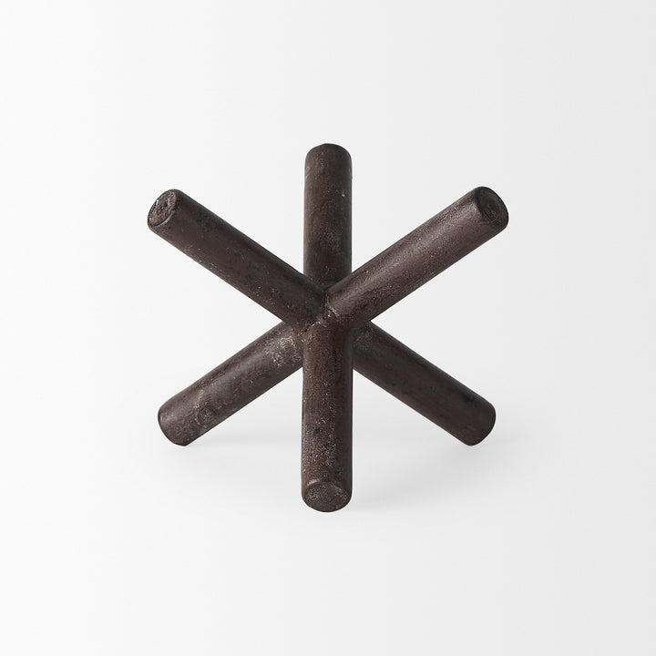 Astericks III (Small) 6L x 6W Brown Metal Decor Object Decor Mercana