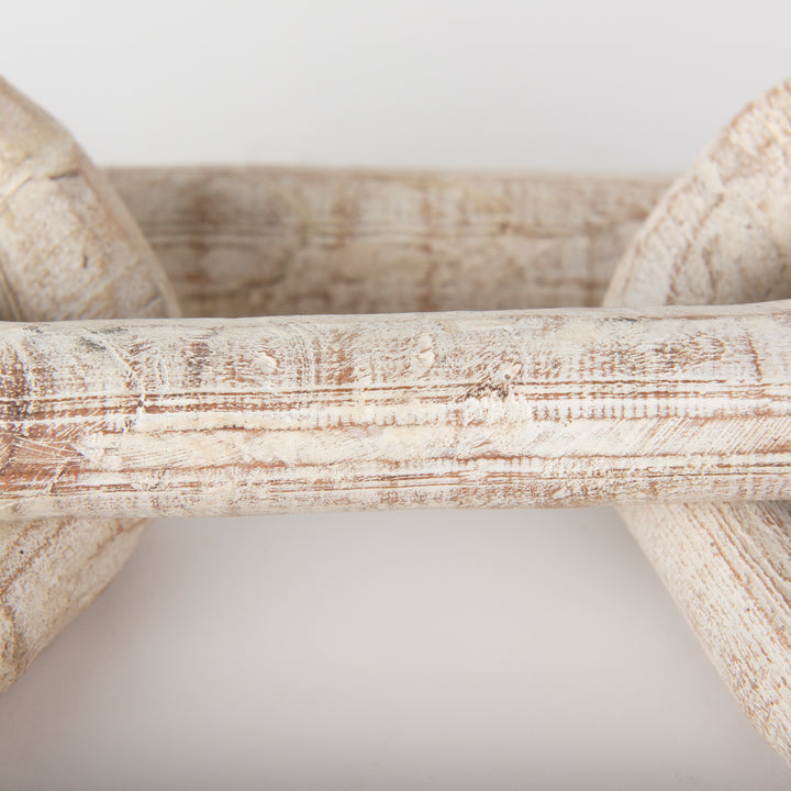 Alix Beige Wooden Link Chain Decorative Object Decor Mercana