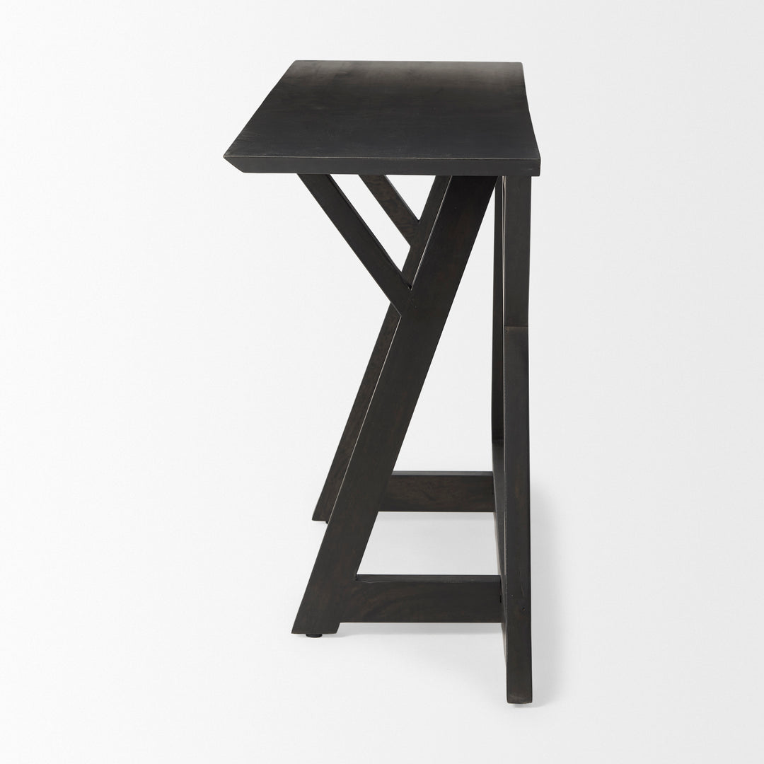 Jennings Dark Brown Wood Console Table Dining Room Mercana