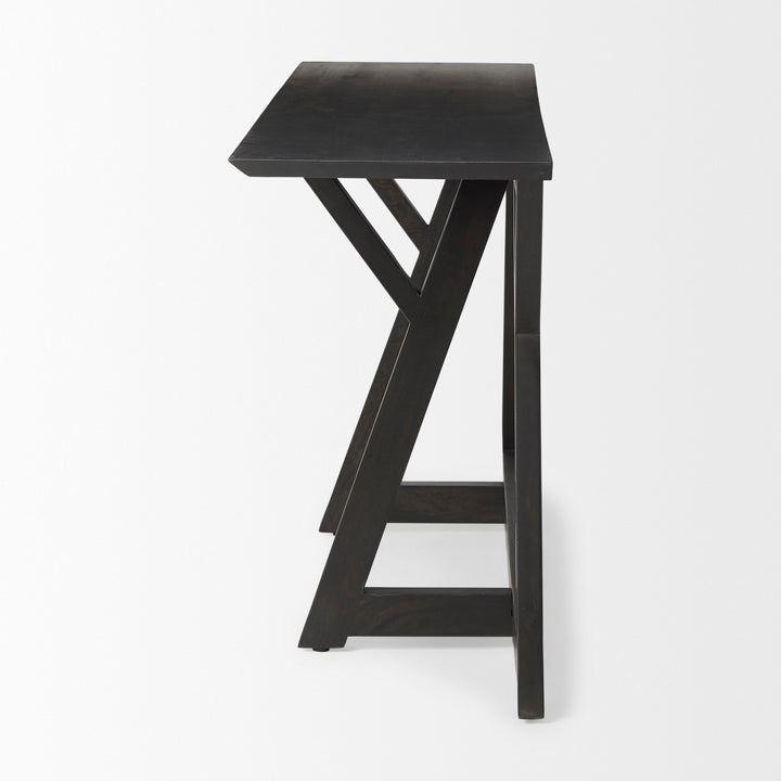 Jennings Dark Brown Wood Console Table Dining Room Mercana