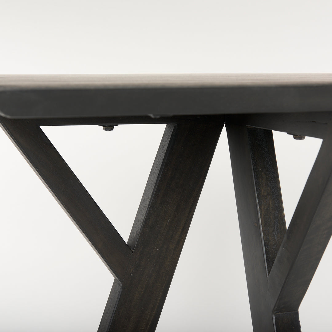 Jennings Dark Brown Wood Console Table Dining Room Mercana