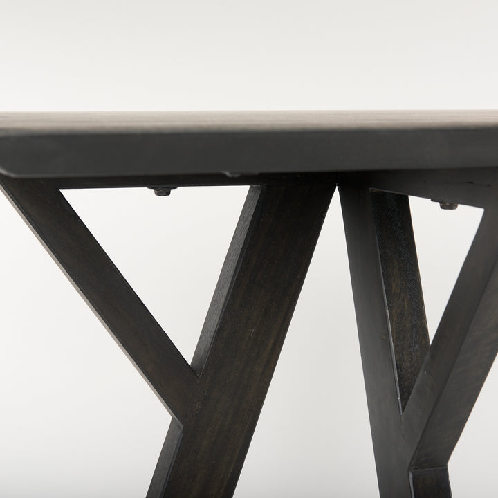 Jennings Dark Brown Wood Console Table Dining Room Mercana