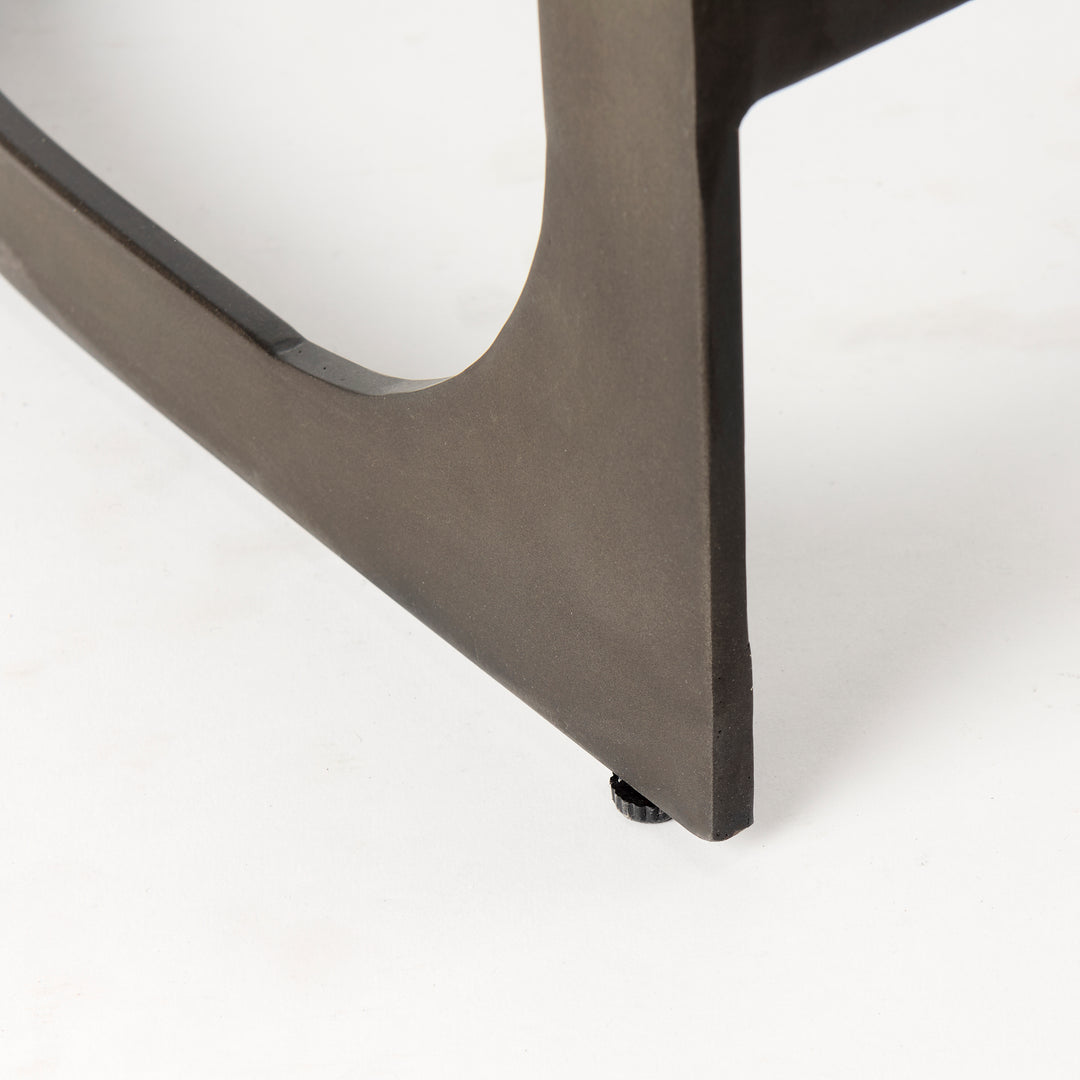 Tyson Black Leather W/ Metal Frame Counter Stool Dining Room Mercana