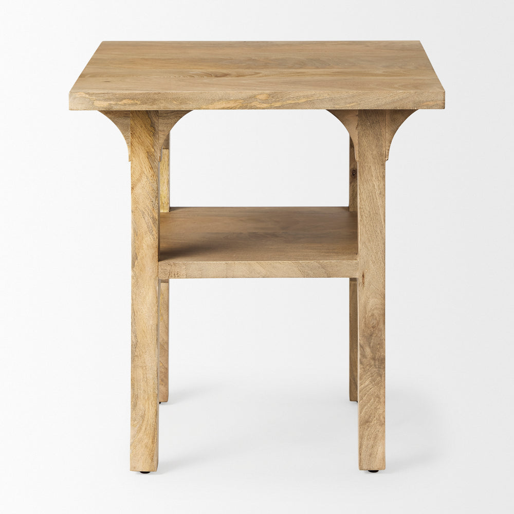 Candace Light Wood Bridge Accent Table Dining Room Mercana