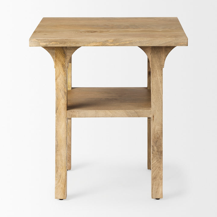 Candace Light Wood Bridge Accent Table Dining Room Mercana