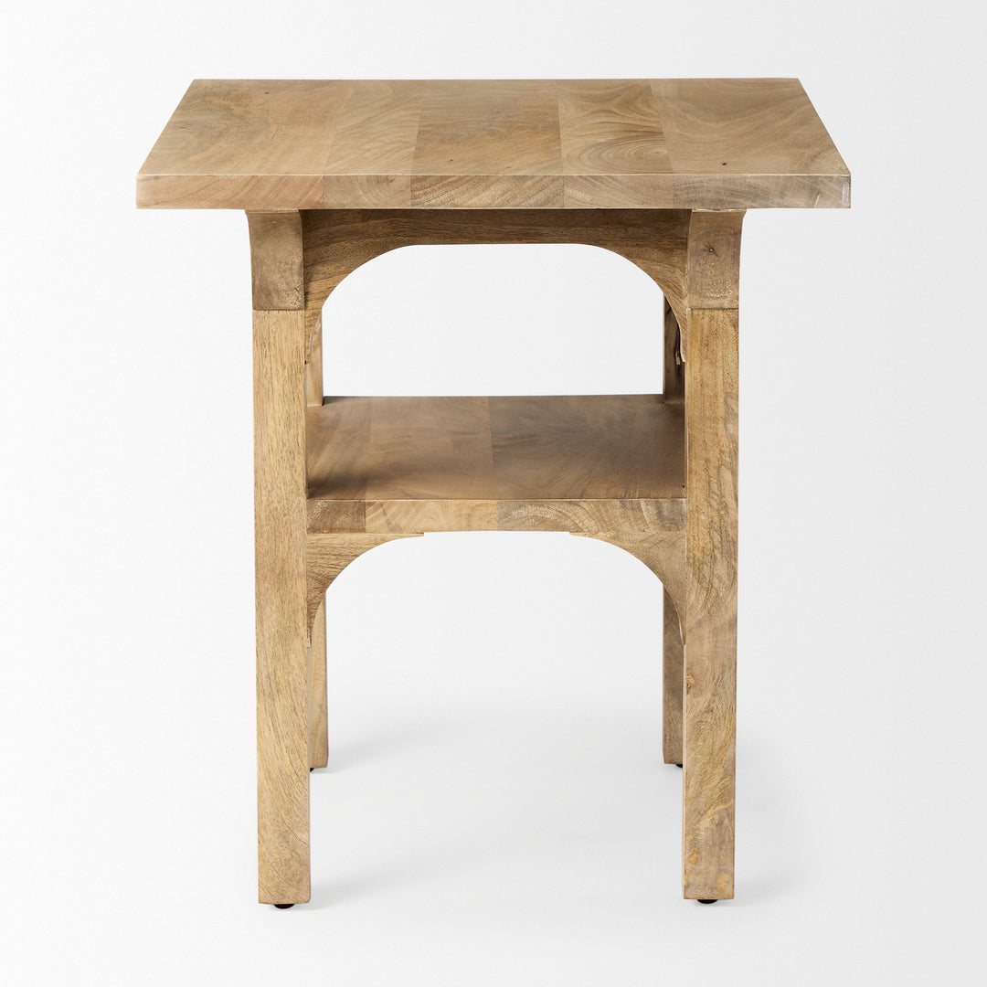 Candace Light Wood Bridge Accent Table Dining Room Mercana