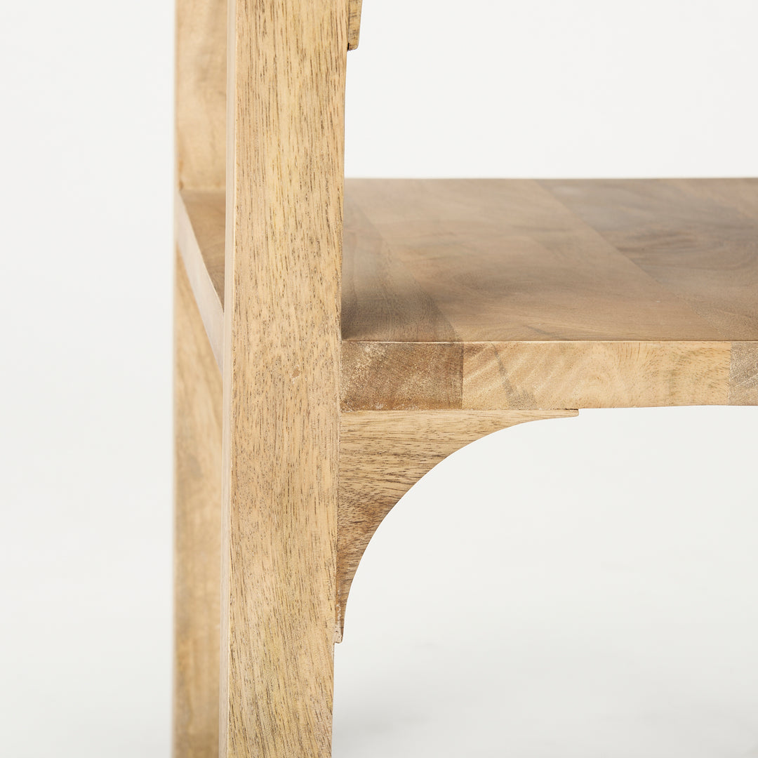 Candace Light Wood Bridge Accent Table Dining Room Mercana