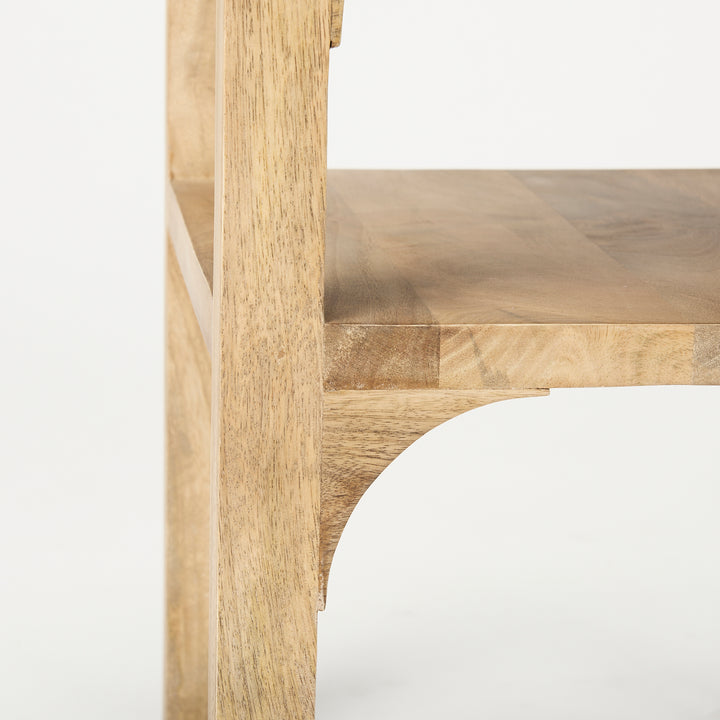 Candace Light Wood Bridge Accent Table Dining Room Mercana