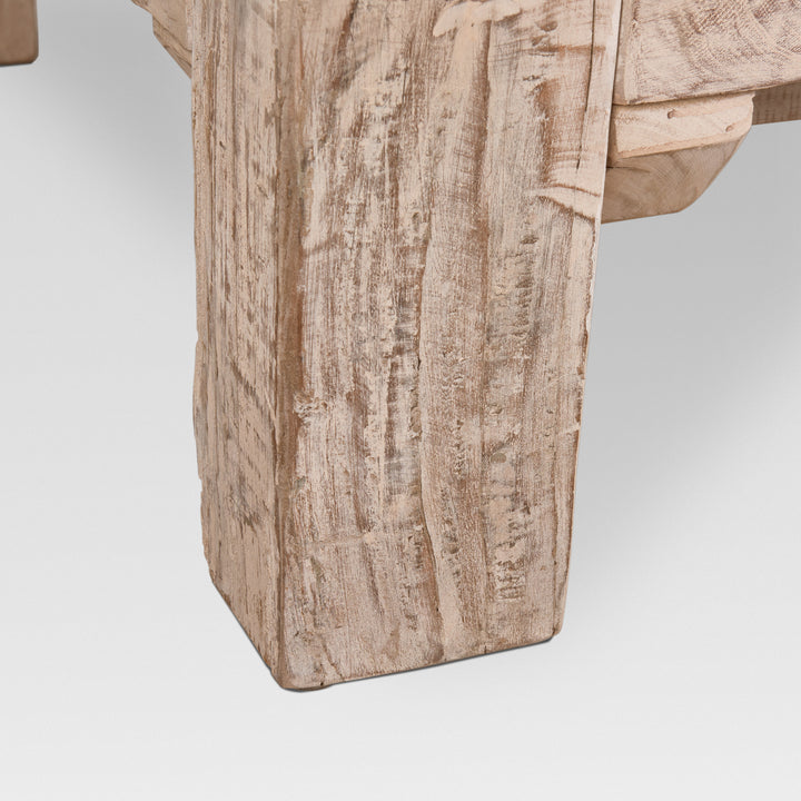 McArthur 48x48 Square Reclaimed Solid Wood Coffee Table Living Room Mercana