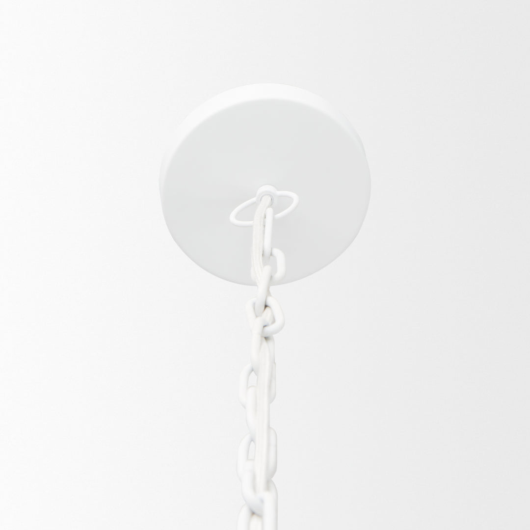 Juniper 24" Round White Dome Pendant Light Decor Mercana