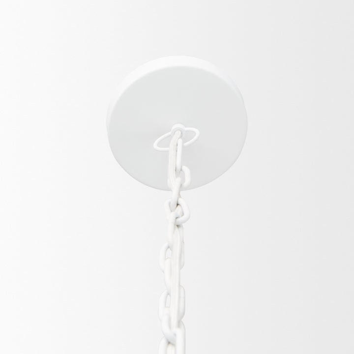 Juniper 24" Round White Dome Pendant Light Decor Mercana
