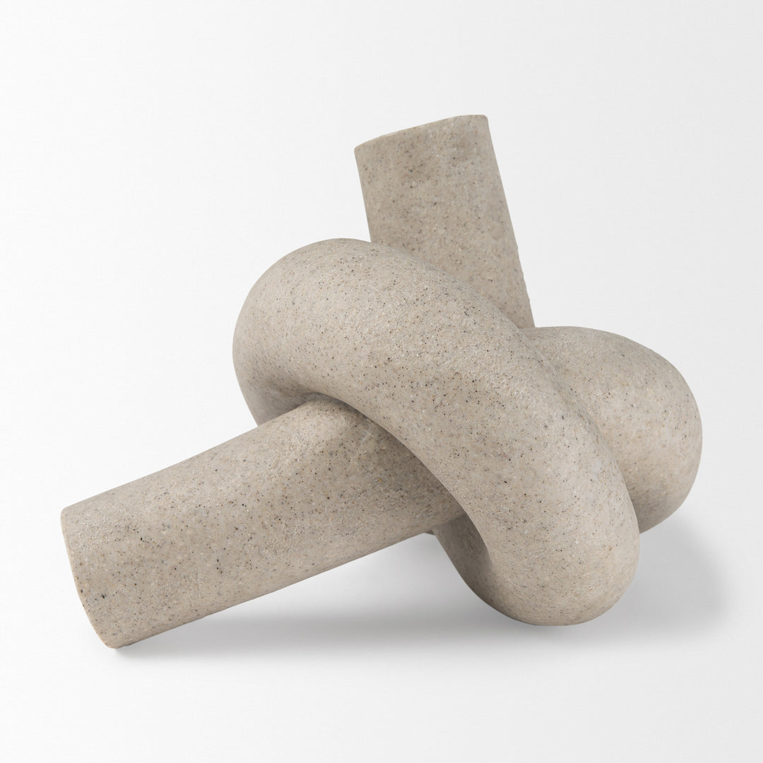 Otto Sandstone Resin Large Knot Sculpture Decorative Object Decor Mercana