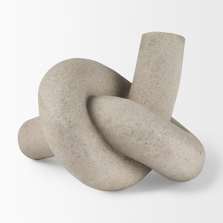 Otto Sandstone Resin Large Knot Sculpture Decorative Object Decor Mercana