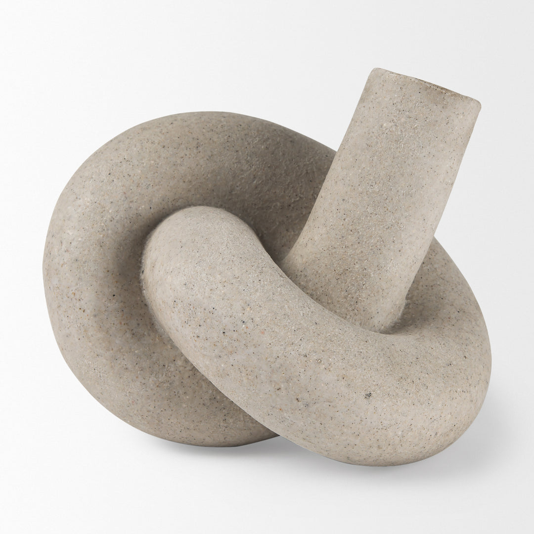 Otto Sandstone Resin Large Knot Sculpture Decorative Object Decor Mercana