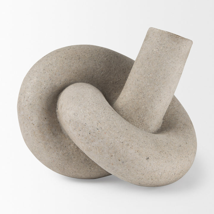 Otto Sandstone Resin Large Knot Sculpture Decorative Object Decor Mercana