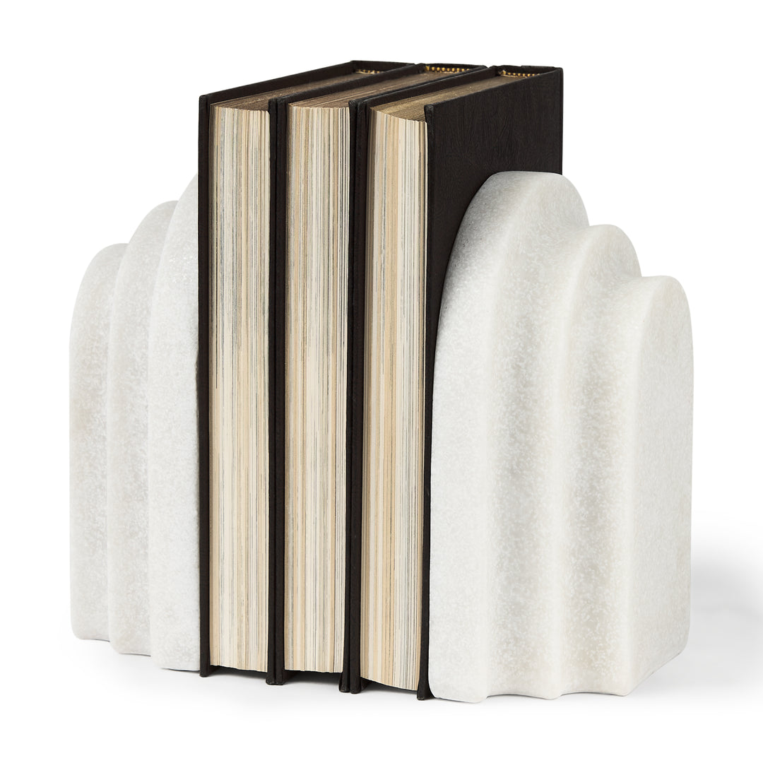 Empire Granite Resin Arc Book End Set Decor Mercana