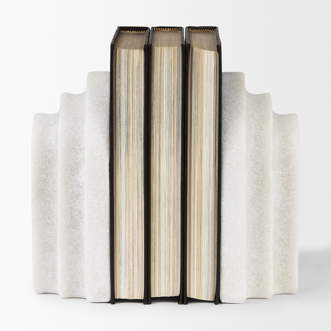 Empire Granite Resin Arc Book End Set Decor Mercana