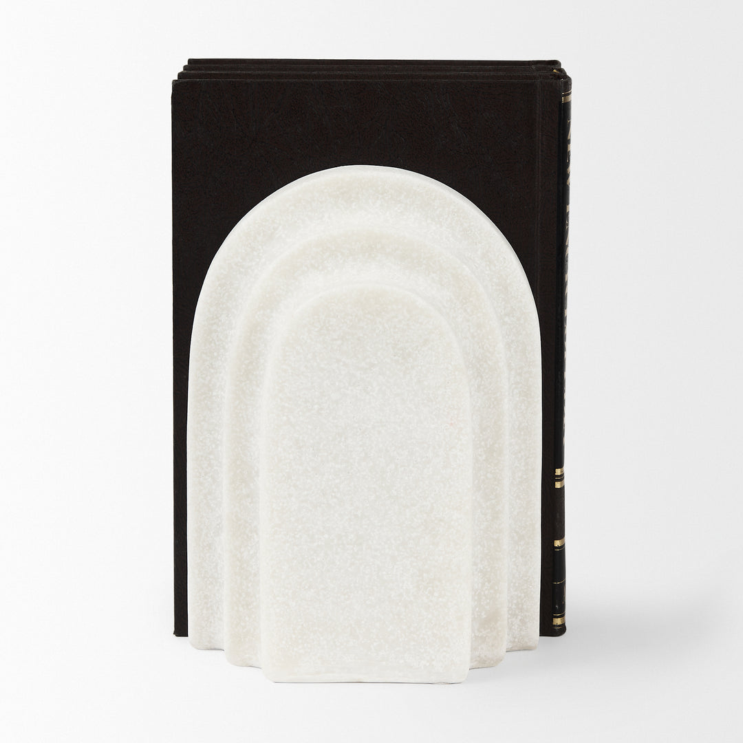 Empire Granite Resin Arc Book End Set Decor Mercana
