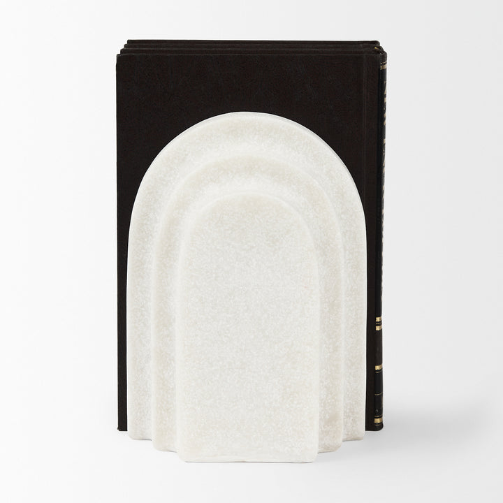 Empire Granite Resin Arc Book End Set Decor Mercana