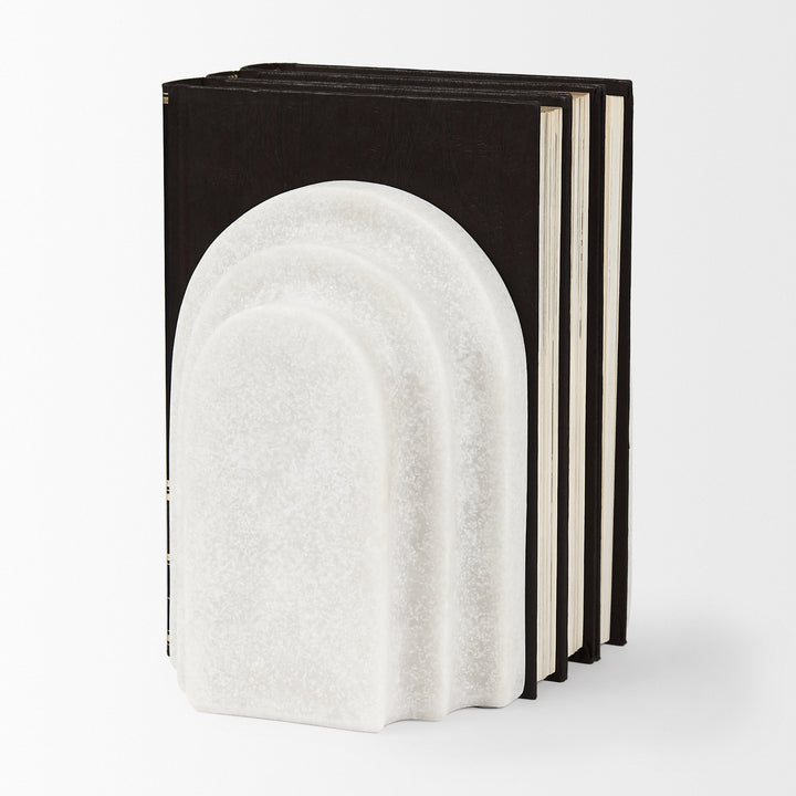 Empire Granite Resin Arc Book End Set Decor Mercana