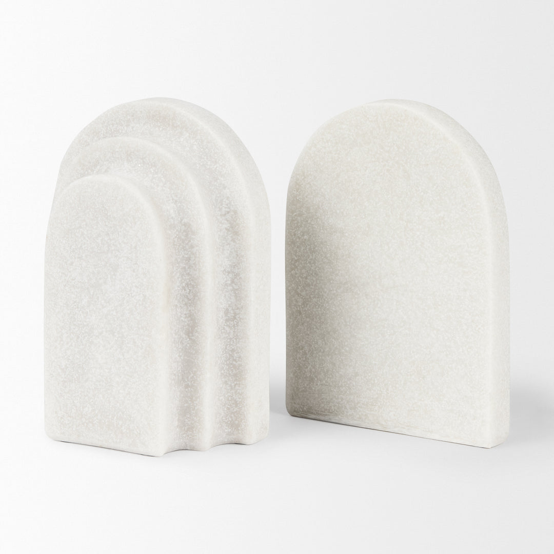 Empire Granite Resin Arc Book End Set Decor Mercana