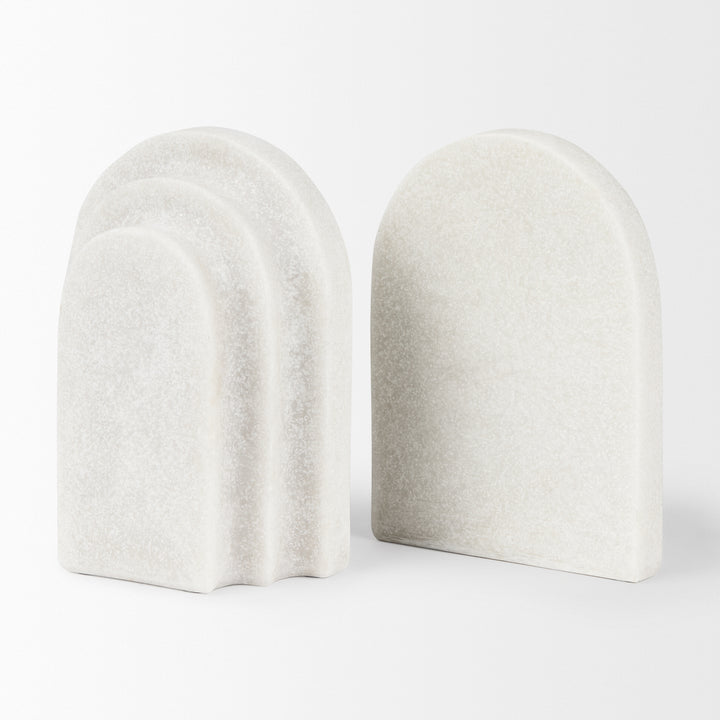 Empire Granite Resin Arc Book End Set Decor Mercana
