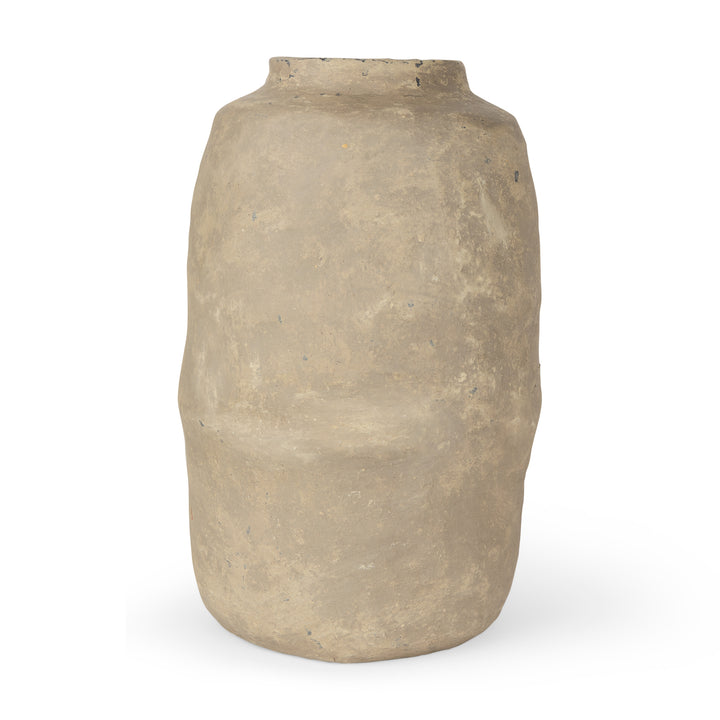 Bala Large Gray Paper Mache Vase Decor Mercana