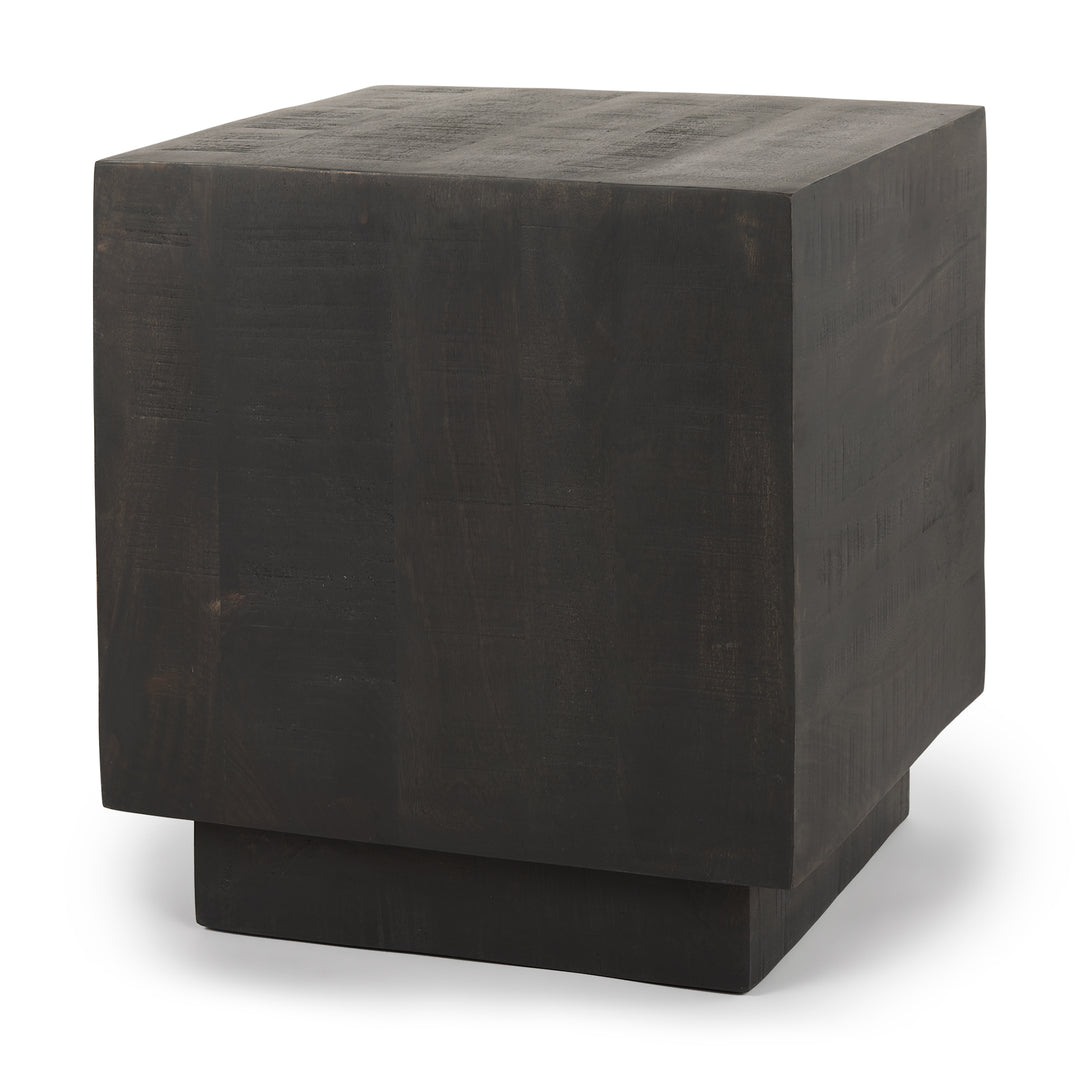 Hayden Dark Brown Wood End/Side Table Living Room Mercana